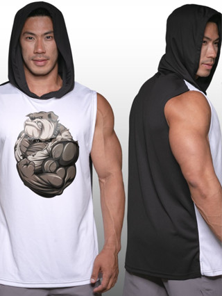 BULLDOG เสื้อฮู้ดแขนกุด Sleeveless Hoodies