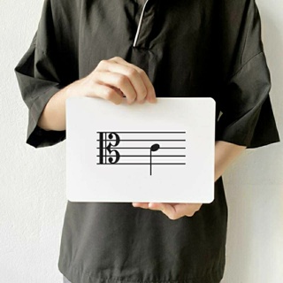 แฟลชการ์ดกุญแจโด (C Clef) Flash Card Music Notes (C Clef) KP085 2WINBOOKTOYS