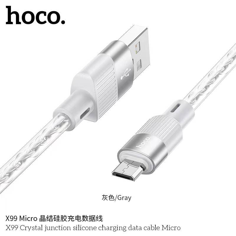 Hoco X99 สายชาร์จยางสิลิโคน 3A ยาว1m ใหม่ล่าสุดแท้100% | Shopee Thailand