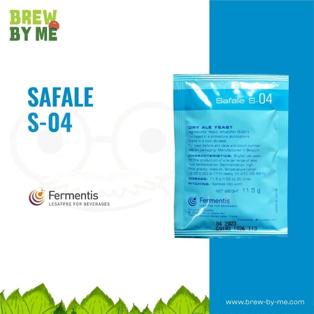 ยีสต์หมักเบียร์-fermentis-safale-s-04-homebrew