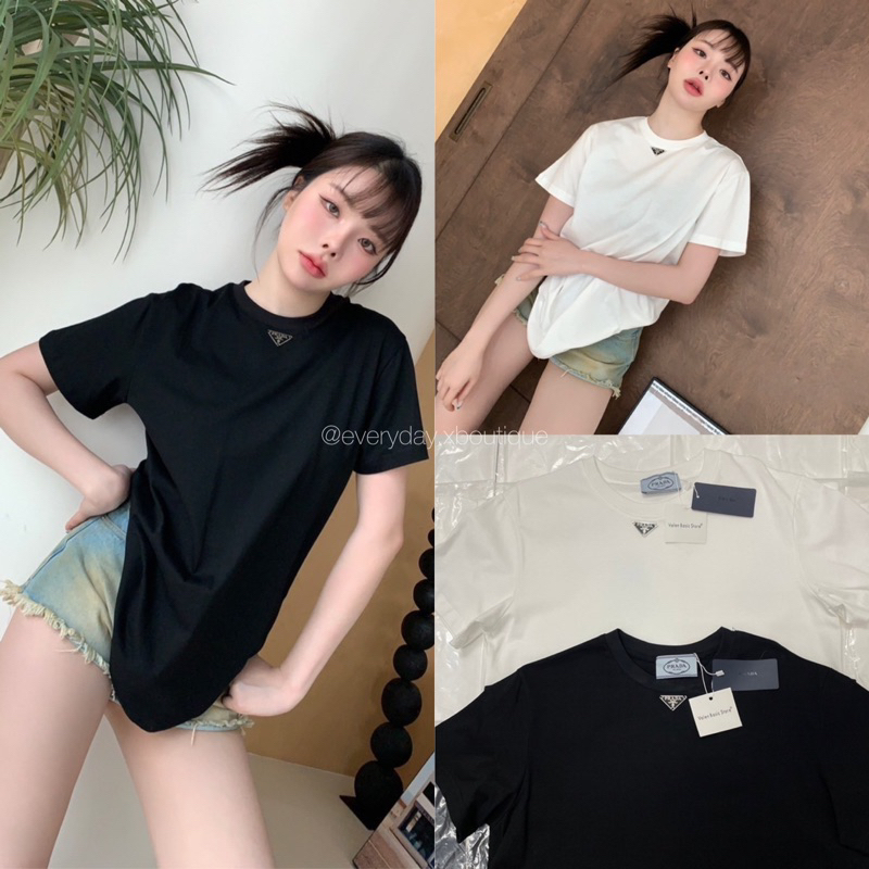 pd-t-shirt-320ฟรีส่ง-เสื้อยืดแบรนด์ดัง-รุ่นใหม่-งานชนช็อปเลยค้า-ดีเทลคอปักโลโก้ติดอะไหล่เงินทนแน่น-valen