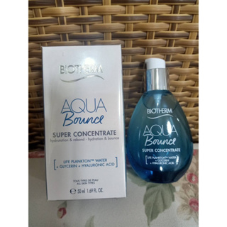 พร้อมส่ง เซรั่ม 💯✅ มอยซเจอไรเซอร์ Aqua Bounce Super Concentrate จากแบรนด์ BIOTHERM เติมความชุ่มชื้น 50 ml