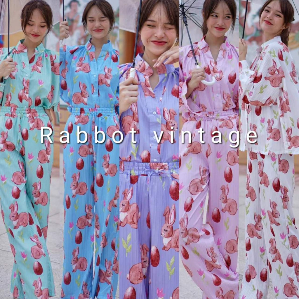 rabbot-vintage-490-ตัวเสื้อดีเทลแขนยาว-ทรงคอจีน-โอเวอร์ไซส์