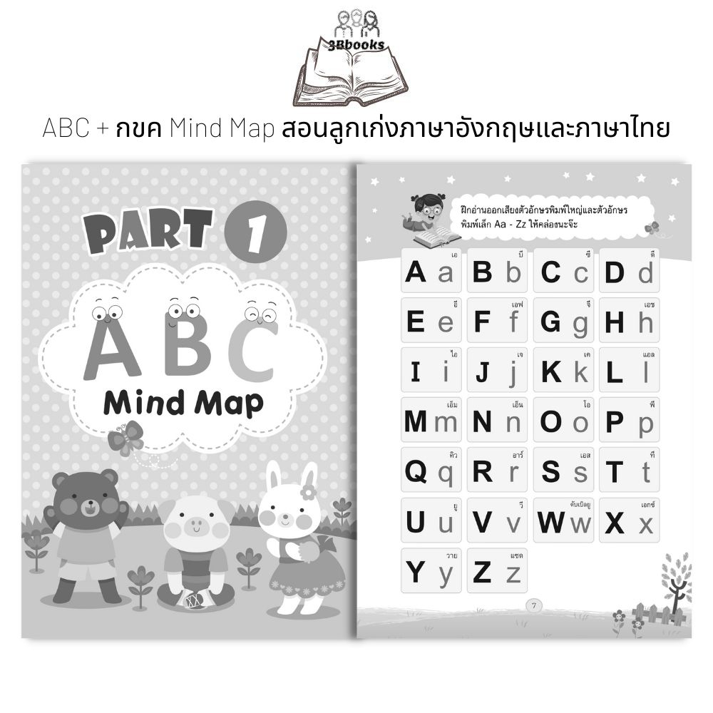 หนังสือ-abc-กขค-mind-map-สอนลูกเก่งภาษาอังกฤษและภาษาไทย-หนังสือเด็ก-ภาษาอังกฤษสำหรับเด็ก-ภาษาไทยสำหรับเด็ก