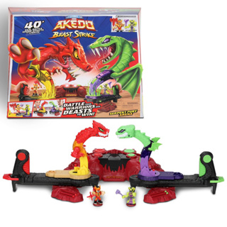 (ของแท้100%) ใหม่ล่าสุด! Akedo Beast Strike Serpent Fury Arena. Battle Your Warriors and Battle Your Beasts to Win!