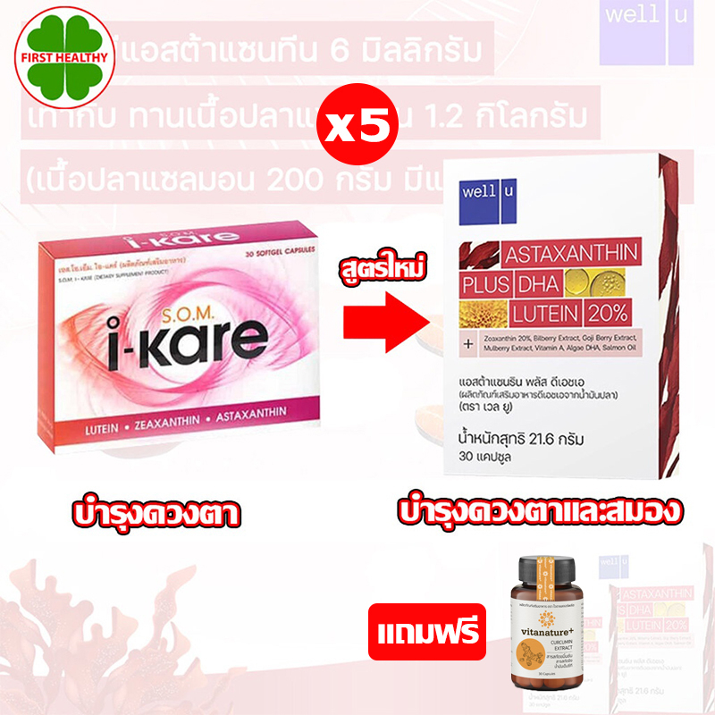 well-u-astaxanthin-i-kare-ใหม่-set-5-กล่อง-ไอแคร์-5x30-แคปซูล-ขมิ้น-5-ขวด