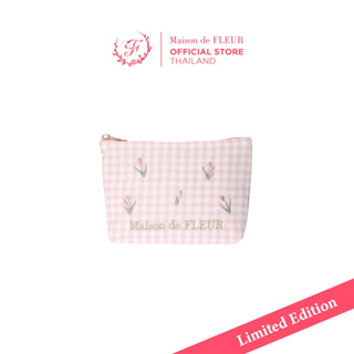 [New Collection] Tulip Embroidered Mini Pouch