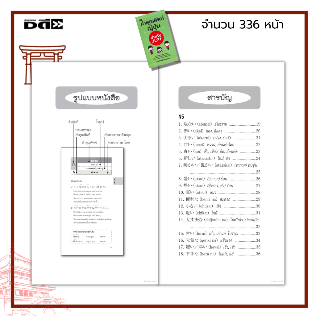 หนังสือ-คำคุณศัพท์ญี่ปุ่น-สำหรับ-jlpt-ภาษาญี่ปุ่น-เรียนญี่ปุ่น-ประโยคภาษาญี่ปุ่น-คำศัพท์ญี่ปุ่น-สอบวัดระดับภาษาญี่ปุ่น