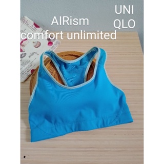 สปอร์ตบรา Uniqlo AIRism comfort unlimitedรุ่น241-157817(51-06)แท้จากshop size M มือสอง