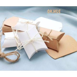 🌈พร้อมส่ง🌈 กล่องกระดาษ กล่องขนม กล่องกระดาษทรงหมอน กล่องของฝาก/ของขวัญ