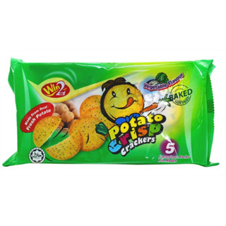 10 Packs Win2 Vegetable Potato Crisp Cracker 100G