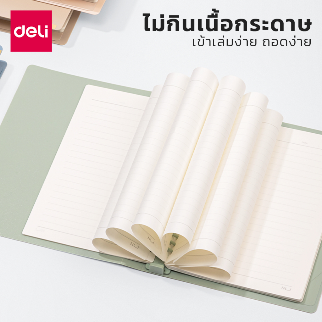 ahiru-สมุดสันห่วง-สุ่มสี-แถมฟรี-กระดาษ-40แผ่น-แฟ้มสันห่วง-จัดเก็บเอกสาร-ใช้เป็นสมุดโน๊ต-สมุดโน๊ตเปลือกพลาสติก-ขนาด-a5-b5