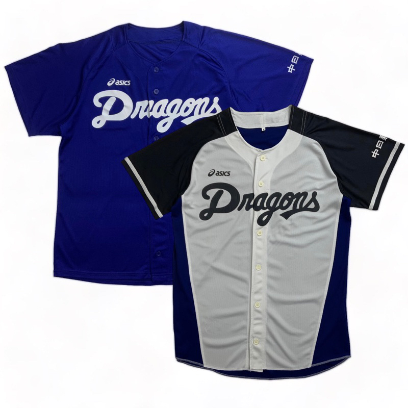 เสื้อเบสบอล-dragons-asics-size-l