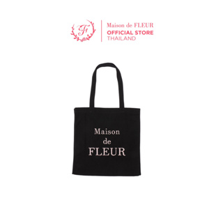 Maison de FLEUR - Brand Logo Embroidery Tote Bag Black