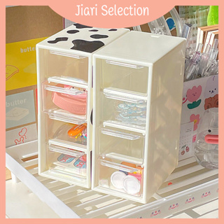 Jiari Selection  [✨สินค้าใหม่✨]แถมฟรีสติกเกอร์ กล่องมีลิ้นชักกล่องใส่ กล่องเก็บเครื่องประดับ 4 สีให้เลือก