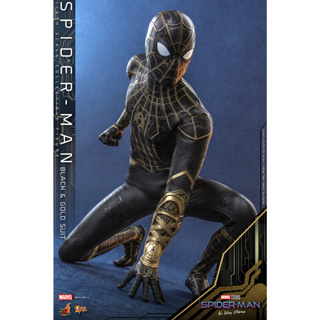 Hot Toys MMS604 1/6 Spider-Man: No Way Home - Spider-Man (Black &amp; Gold Suit) (KU)