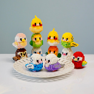 ชุดตัวต่อ **กล่องบรรจุบุบ** Micro Building Blocks Set : Cute Birds Series