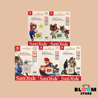 Nintendo Switch : SanDisk microSDXC for the Nintendo Switch ลาย มาริโอ้ 64GB 128GB 256GB (microSD card)  / (micro sd)