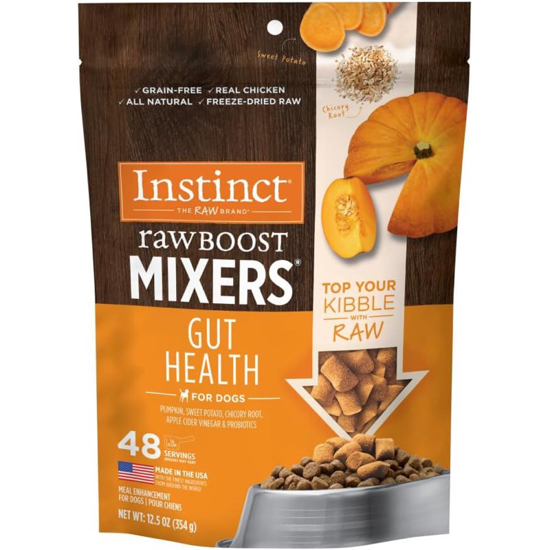 อาหารสุนัข Instinct อินสติงต์ Raw Boost Mixers สูตร Gut Health ช่วยปรับ