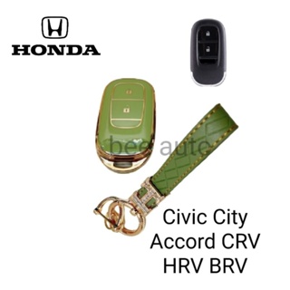 เคสกุญแจรีโมทรถยนต์ Tpu สําหรับ รถรุ่น HONDA City Civic Accord CRV HRV BRV 2ปุ่ม