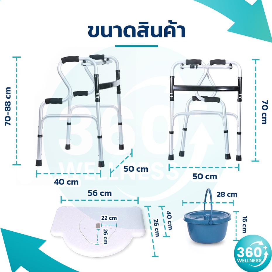 สุขาเคลื่อนที่-ซื้อ1ได้4-เก้าอี้นั่งถ่าย-วอคเกอร์-ราวจับกันลื่นครอบชักโครก-เก้าอี้อาบน้ำ