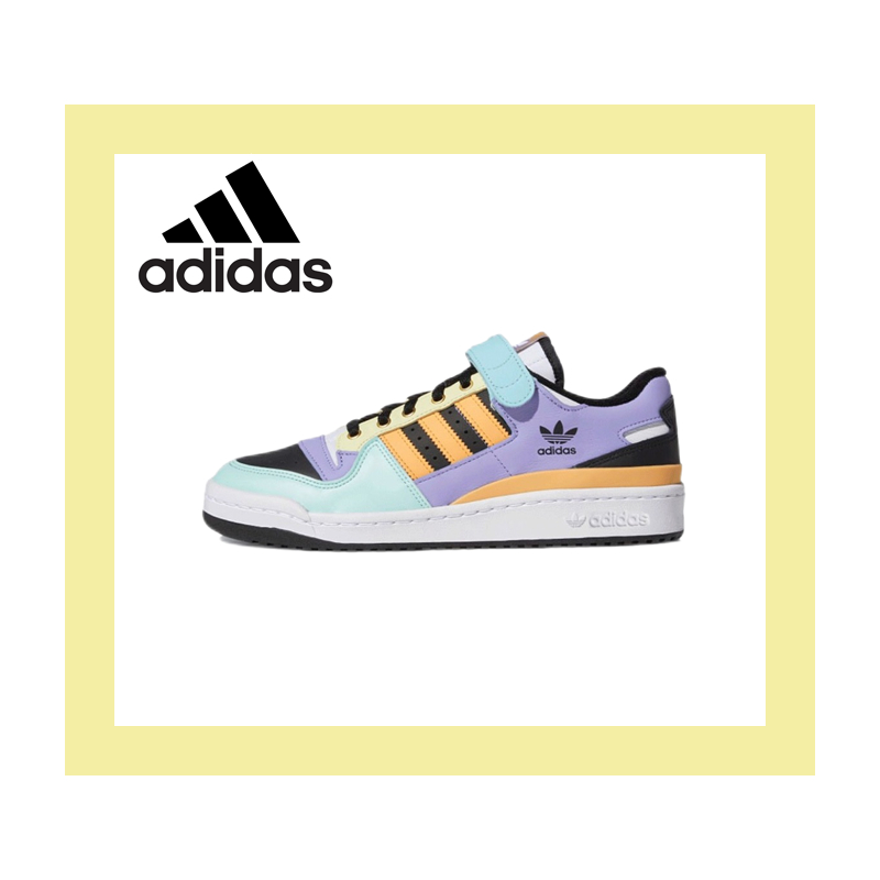 adidas-originals-forum-low-easter-รองเท้าผ้าใบน้ำหนักเบาน้ำหนักเบาสีส้มสีน้ำเงิน-รองเท้าวิ่งรองเท้าผ้าใบของแท้-100