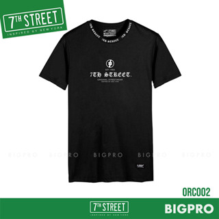 เสื้อยืด แนวสตรีท 7th Street รุ่น Driginal Classic (ดำ) ORC002 ของแท้