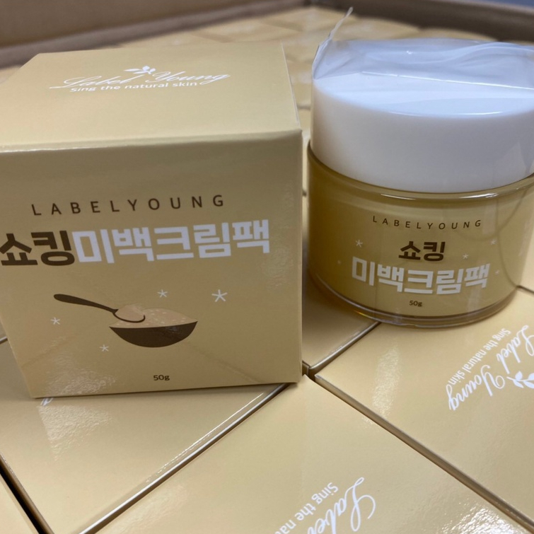 labelyoung-shocking-whitening-cream-pack-50g-ครีมบำรุงผิวหน้า