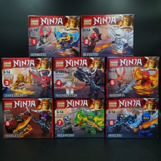 เลโก้ Ninja HJ022 จำนวน 8 กล่อง ชุดพิเศษ มี 2 ตัวใน 1 กล่อง เท่ากับว่าได้ถึง 16 ตัวเลย 😲😲 ราคาถูก พร้อมส่ง!!