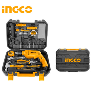 INGCO ชุดเครื่องมือ + สว่านกระแทก 4 หุน (13 มม.) 680 วัตต์ รวม 115 ชิ้นชุด รุ่น HKTHP11151 ( 115 Pcs Tools Set ) B