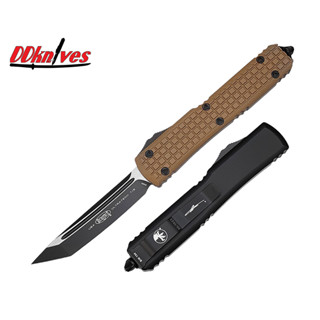 มีดออโต้ Microtech Ultratech T/E OTF Auto Knife Tan Frag G-10 Tactical Standard (123-1FRGTTAS)