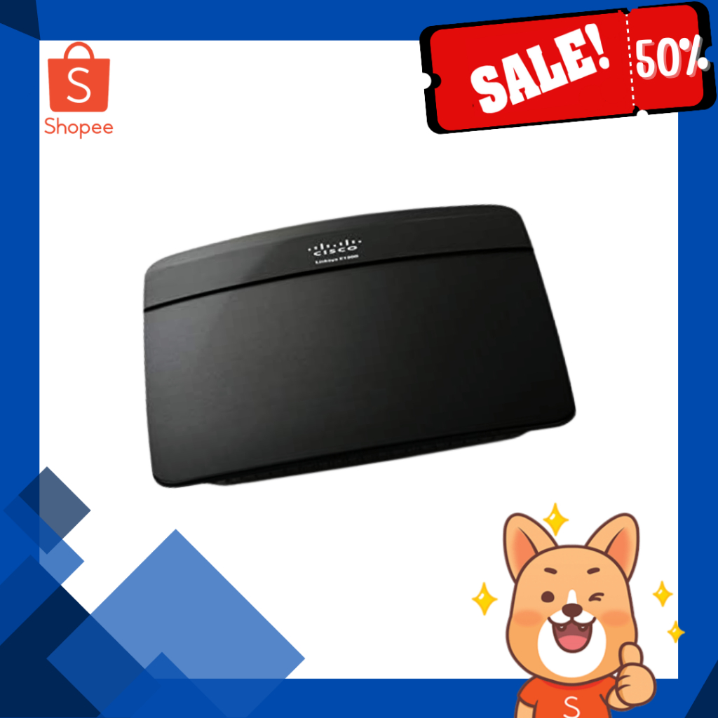 Linksys E1000 Wireless Router ความเร็ว 300Mbps ย่าน 2.4 Ghz พร้อม ...