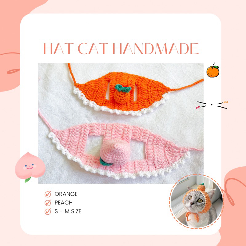 หมวกถักของแมว-hat-cat-crochet