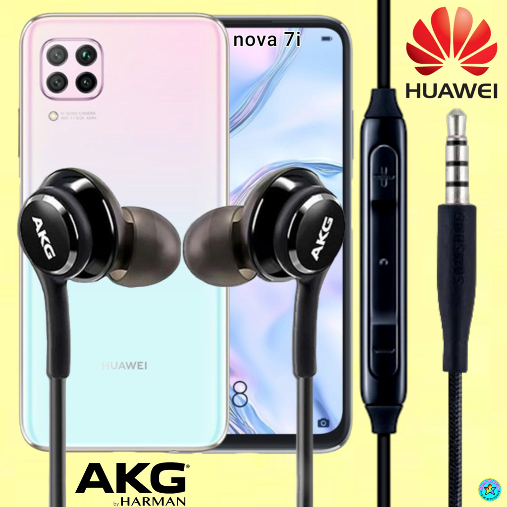 หูฟัง-สมอลทอล์ค-huawei-in-ear-aux-หัวเหว่ย-อินเอียร์-เบสหนัก-เสียงดี-สายถัก-เล่น-หยุดเพลง-เพิ่ม-ลดระดับเสียง-nova-7i