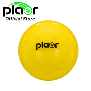 PLAER Outdoor Pickleballs - High Quality Pickleball Balls for recreational play. 40 holes NEON YELLOW