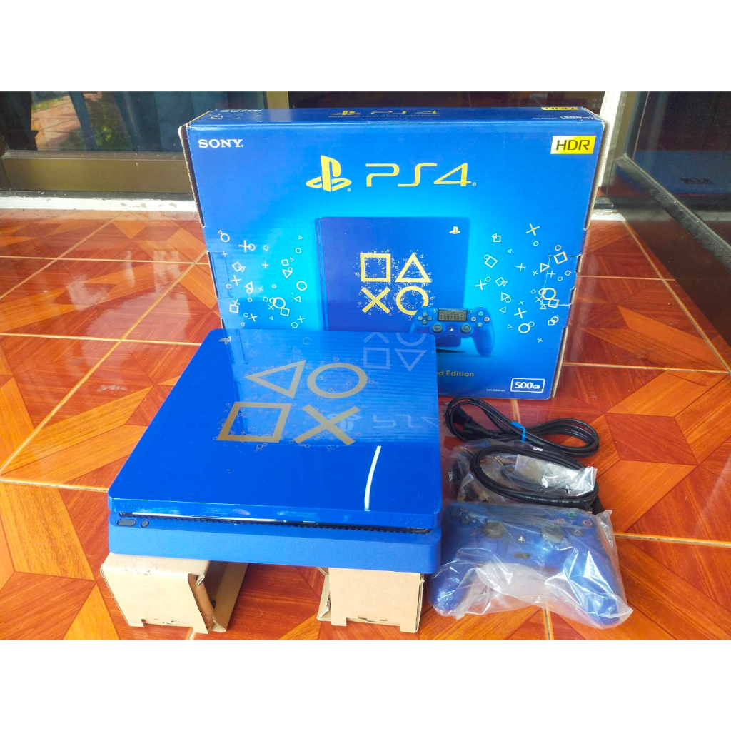 เครื่อง-ps4-slim-ความจุ-500-gb-และ-1-tb-เล่่นแผ่นแท้-สภาพดี-ใช้งานได้ปกติ-อุปกรณ์ครบชุดพร้อมเล่น