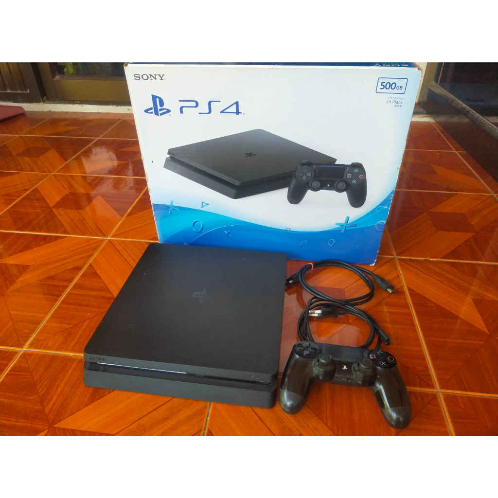 เครื่อง-ps4-slim-ความจุ-500-gb-และ-1-tb-เล่่นแผ่นแท้-สภาพดี-ใช้งานได้ปกติ-อุปกรณ์ครบชุดพร้อมเล่น