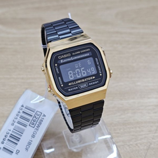 [ของแท้] Casio นาฬิกาข้อมือ รุ่น A168WEGB-1BDF  รับประกันศูนย์ CMG 1 ปี