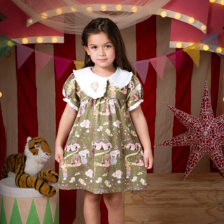NIGHT CIRCUS 01# Balloon Dress เสื้อ กางเกง ชุดเดรส ชุดกระโปรง เสื้อผ้าแฟชั่นสำหรับเด็ก