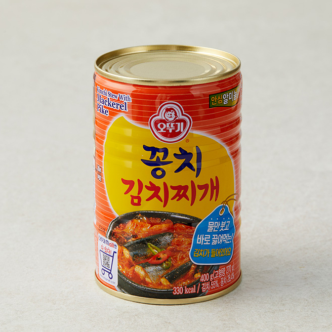 พร้อมส่ง 꽁치김치찌개 (캔) ซุปกิมจิตุ๋นปลาซันมะ Ottogi Kimchi Stew With