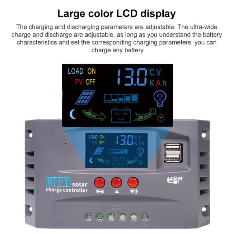 mppt-solar-charger-controller-12v-24v-30a-ชารเจอร์-โซล่า-ตัวควบคุมการชาร์จพลังงานแสงอาทิตย์