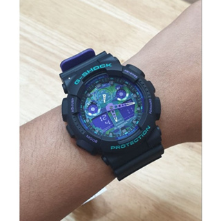 [ของแท้] Casio G-Shock นาฬิกาข้อมือ รุ่น GA-100BL-1ADR  ของแท้ รับประกันศูนย์ CMG 1 ปี