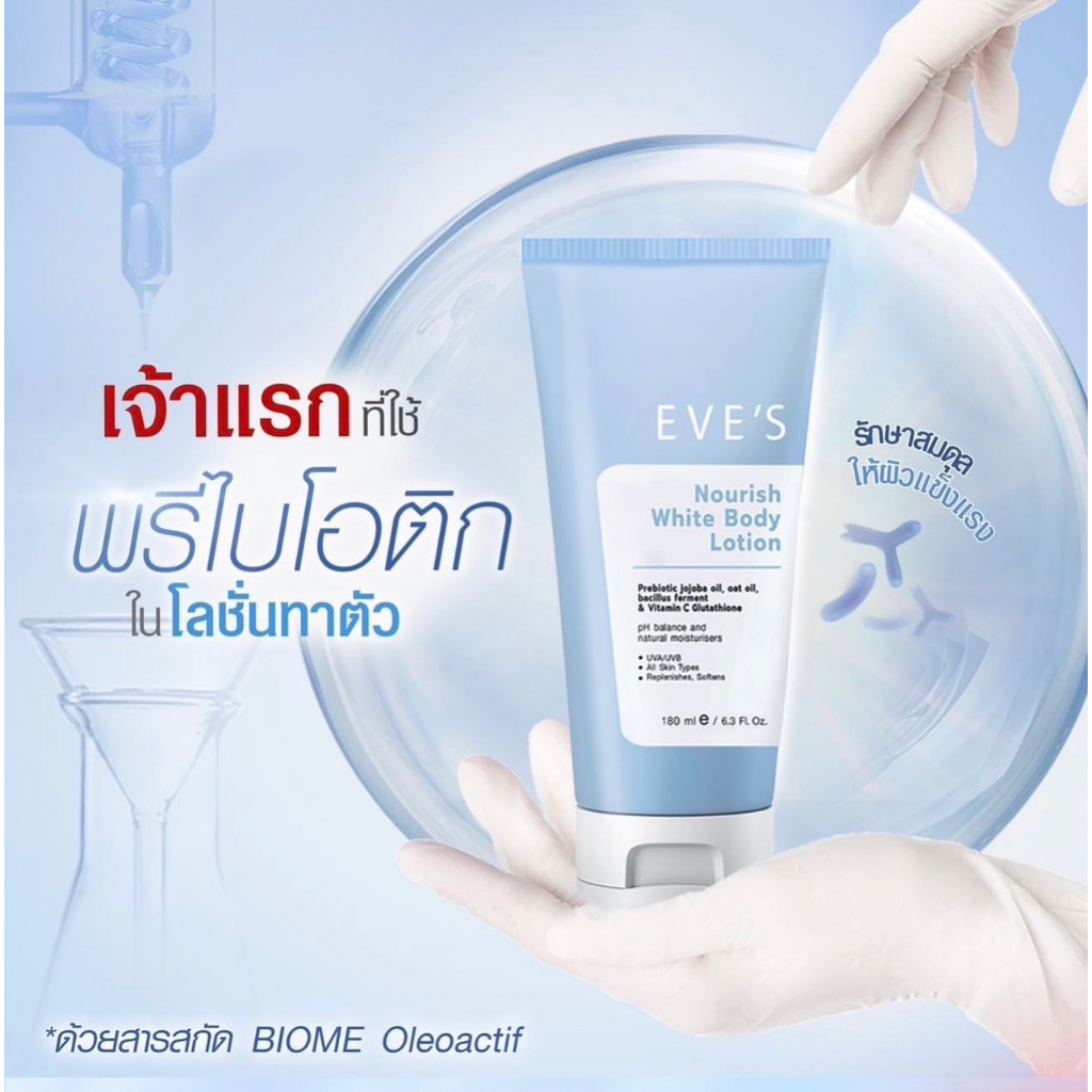 eves-โลชั่นอีฟส์-nourish-white-body-lotion-ต่อต้านอนุมูลอิสระ-ผิวขาวกระจ่างใสอย่างเป็นธรรมชาติ