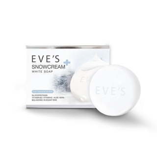 EVES สบู่ลดสิวผิวใส SNOWCREAM WHITE SOAP