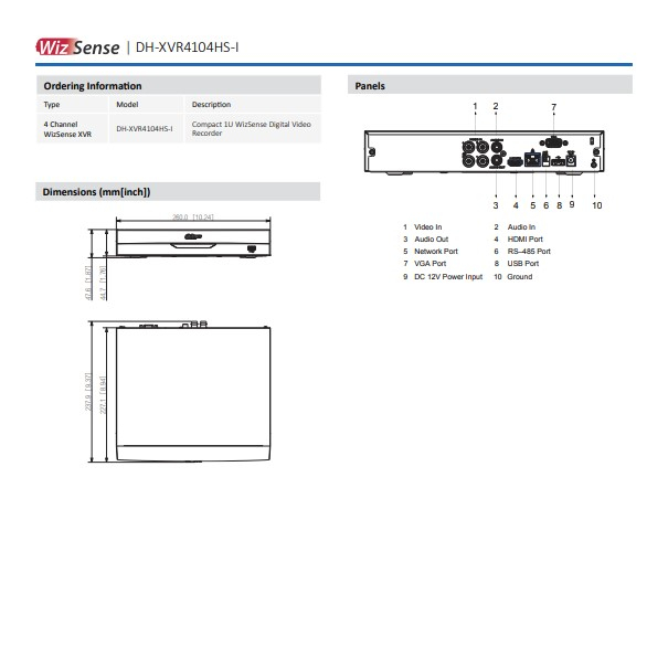 dahua-xvr-รุ่น4104hs-i-ai-series