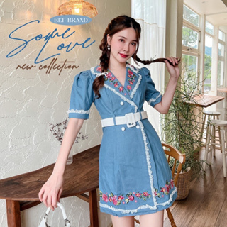 SC16 Some Love : Mini Dress มินิเดรสเดนิมสีฟ้า