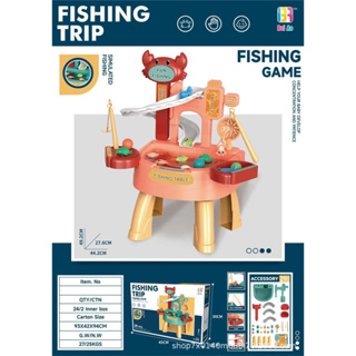 FISHING TABLEโต๊ะตกปลา 29ชิ้น พร้อมสไลด์เดอร์ ของเล่นเสริมทักษะกล้ามเนื้อมัดเล็ก ตกปลา ของเล่นน้ำพร้อมอุปกรณ์TY740