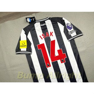 เสื้อฟุตบอล 2023 งานสวย : นิวคาสเซิล Home 2023 + 14 ISAK, 39 BRUNO G. ,เสื้อเปล่า !!