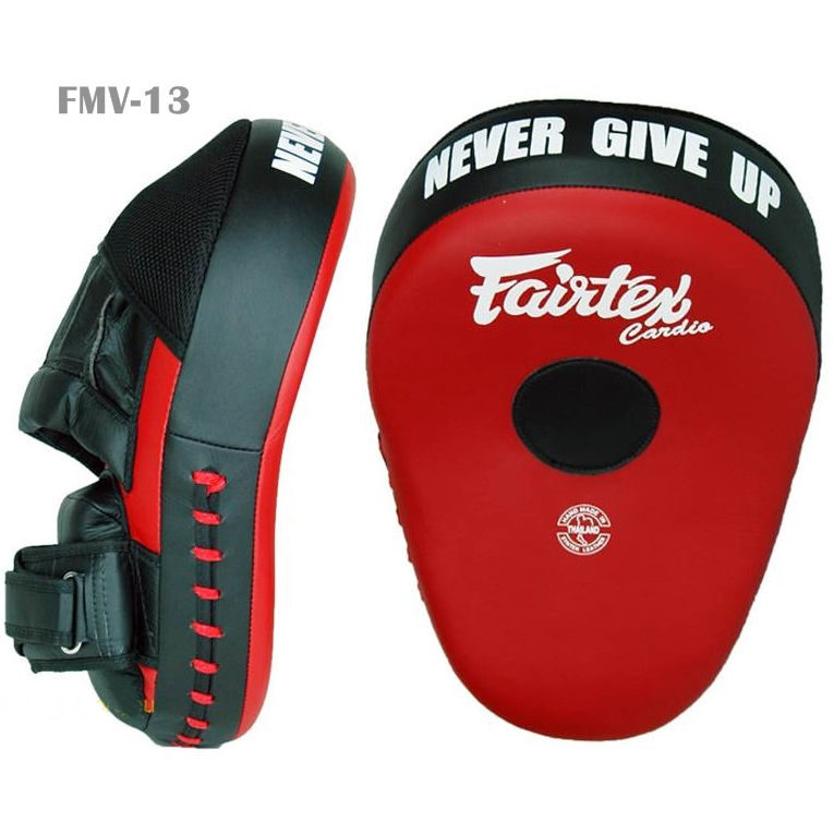Fairtex focus mitts punching FMV13 RedBlack for Training Muay Thai