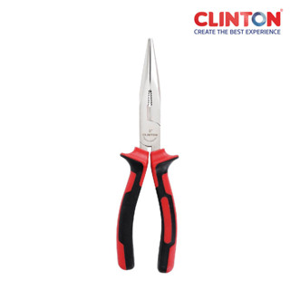 คีมปากแหลม CLINTON ขนาด 6 ,8 นิ้ว  รุ่น FER-LNP6 / FER-LNP8 งานช่าง คีมช่าง Long Nose Plier